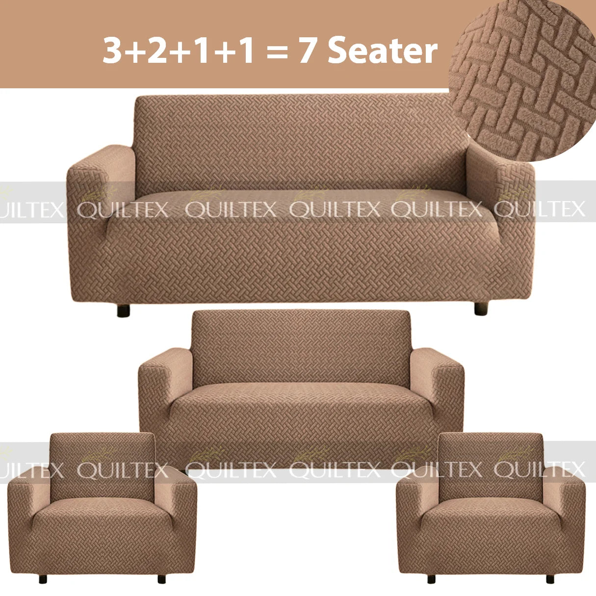STRIPE JACQUARD SOFA COVER MOUSE