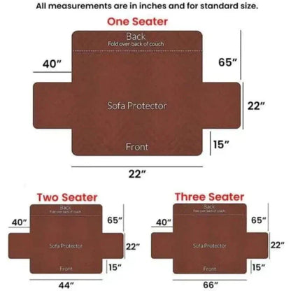 Ultrasonic Sofa Cover  ( BROWN )
