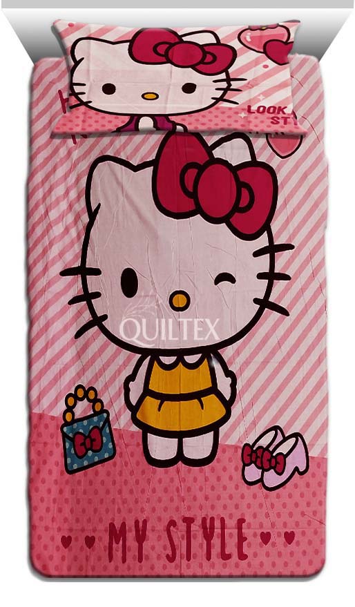 Hello Kitty  kids Bedsheet Set D#010