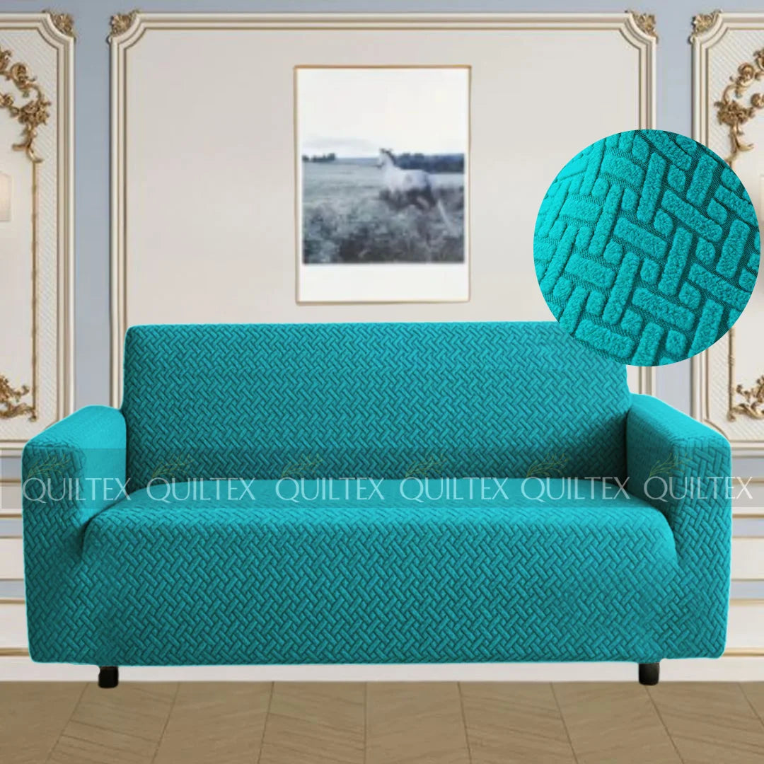 STRIPE JACQUARD SOFA COVER ZINK