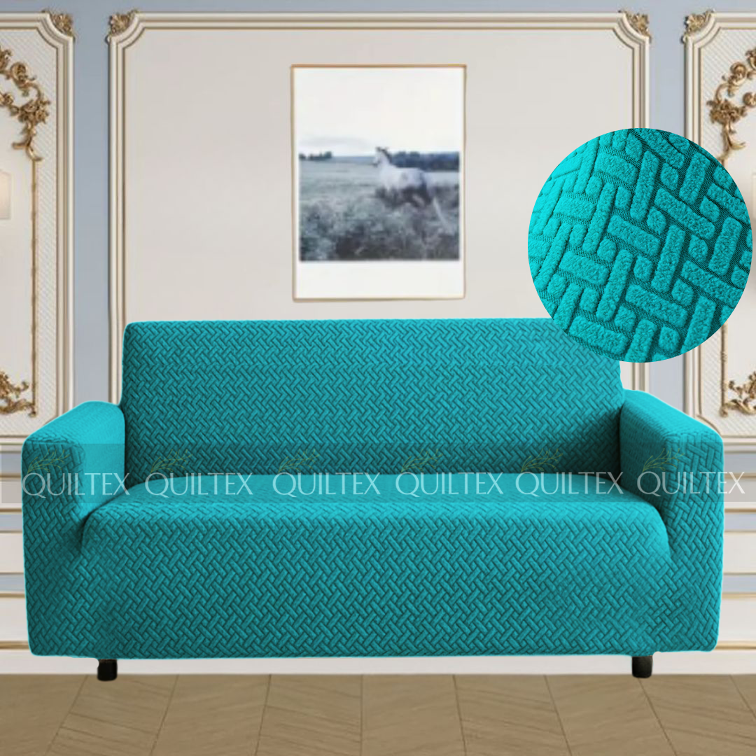 STRIPE JACQUARD SOFA COVER ZINK